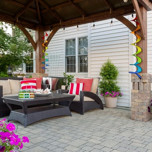 relaxdays Windspiel Regenbogen Windspiel im 2er Set