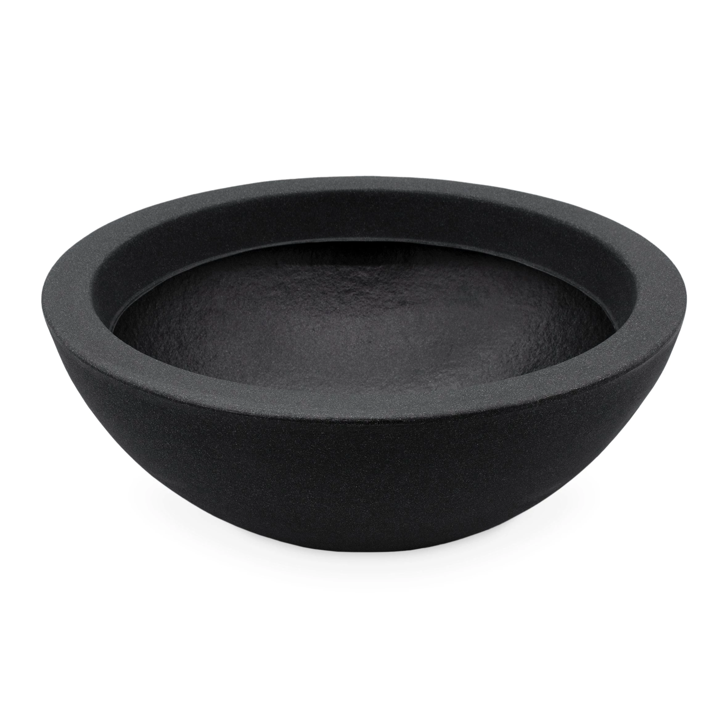 SPETEBO Pflanzschale Kunsstoff Pflanzschale rund anthrazit - Ø 52 cm