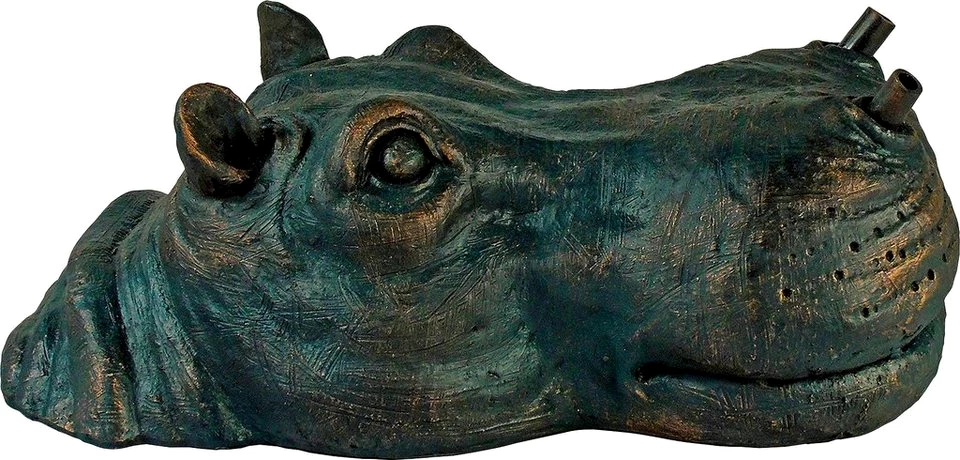 Ubbink Wasserspeier Hippo, Schwimmt auf dem Wasser, BxLxH: 15x28x11 cm
